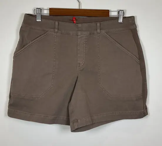 Spanx ‎ XL Womens Comfort Twill Utility Shorts Casual Everyday Beige Khaki - Image 1
