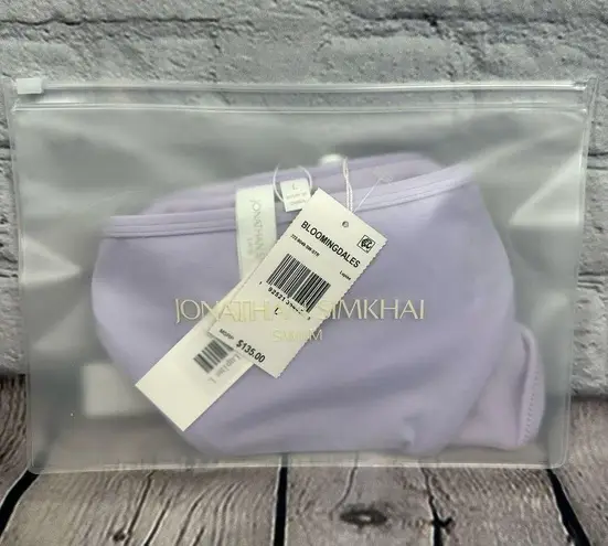 Jonathan Simkhai Amenda Strappy Bikini Swim Bottoms Lupine Lavender L NWT Size L