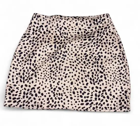 Altar'd State Black and white leopard print mini skirt - Image 1
