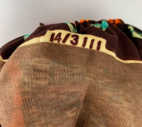 Handmade Dutch Wax Vlisco Retro One Shoulder Sheath Mini Dress One of a Kind Brown