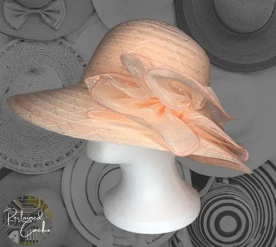 Ellen Tracy Peach Formal Hat