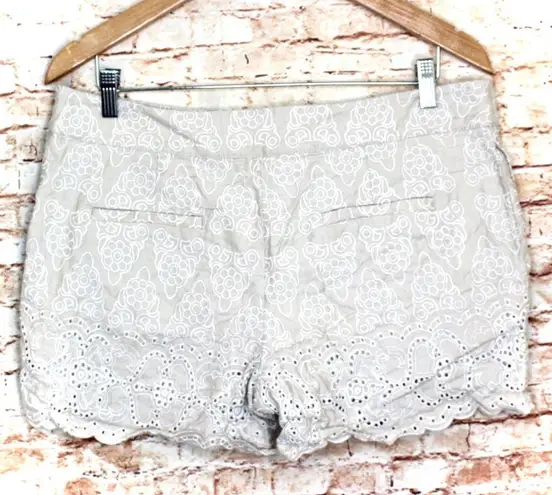 Elevenses | Cream/White Embroidered Shorts - Image 7