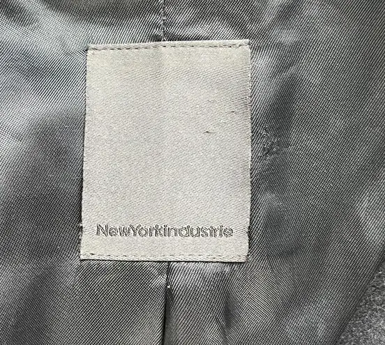 NewYorkIndustrie Black 100% Wool Italian Peacoat Size M/L Size M