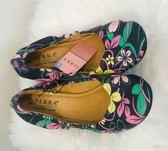 Serra NWT Memory Foam Flora Ballet Flats Size 8