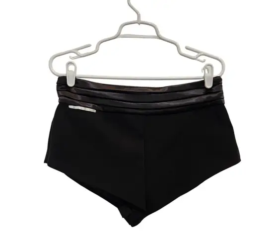 Missguided Black Hight Rise Night Out Party Hot Pant Tuxedo Knicker Shorts Large