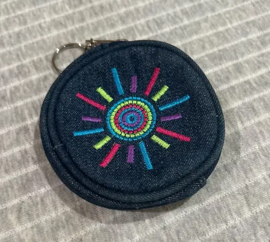 Round keychain coin purse Blue - Image 1