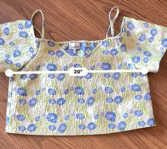 Ganni Floral Jacquard Off the Shoulder size 8/10