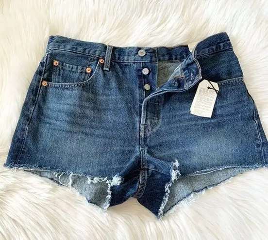 Levi's Premium 501 High Rise Jean Shorts Size 28 NEW WITH TAGS Retail $69