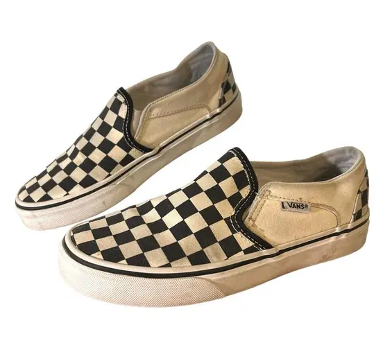 Vans  Sneakers Checkerboard Slip On Black White Low Top Skater