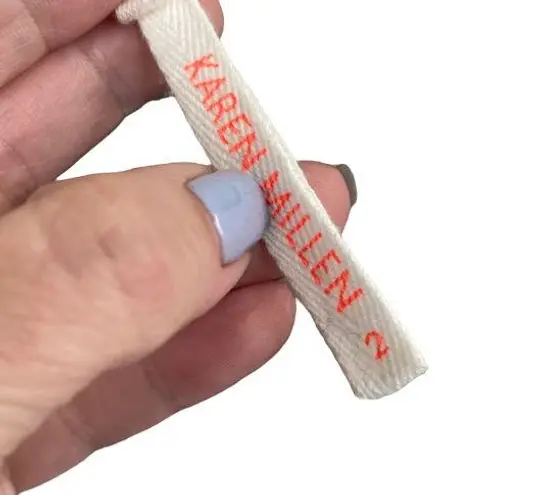 Karen Millen Gray Beaded Detail Short Sleeve Sweatshirt Women Sz 2