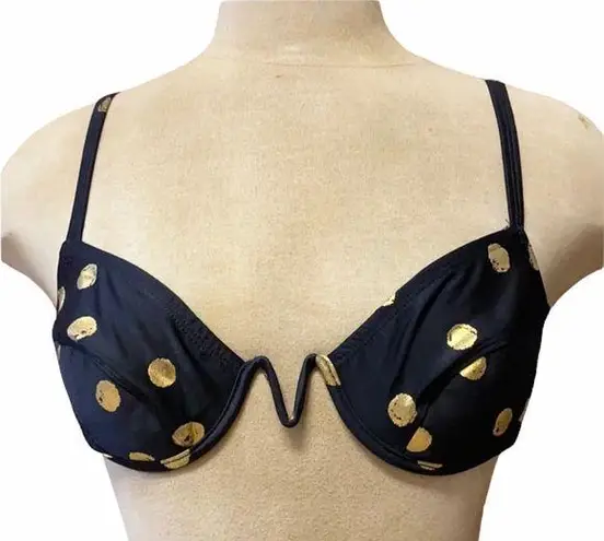 La Blanca Vintage Bikini Top 90s Polkadot Swimsuit Swim S Small M Medium New