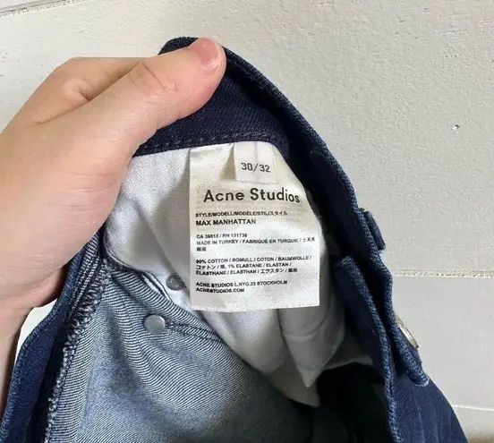 Acne Studios Men’s 30x32 Max Manhattan Jeans