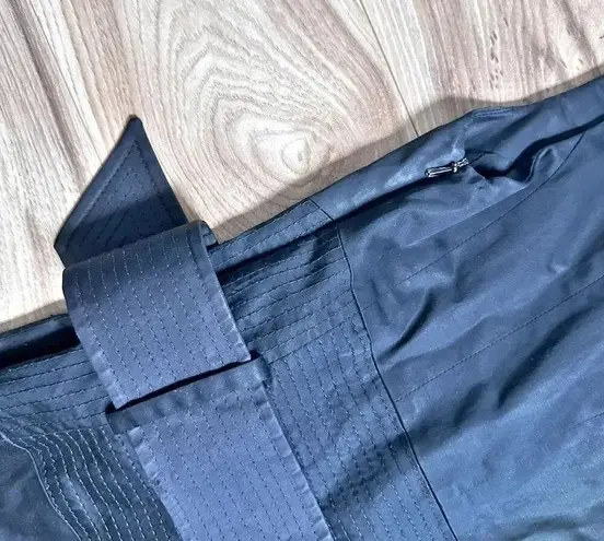 Karen Millen | Black Fitted Sheath Sleeveless Zipper Detail Black Belt | Size 2