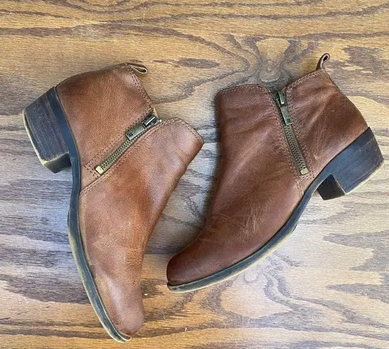 American Eagle  brown leather basel ankle boots 6.5