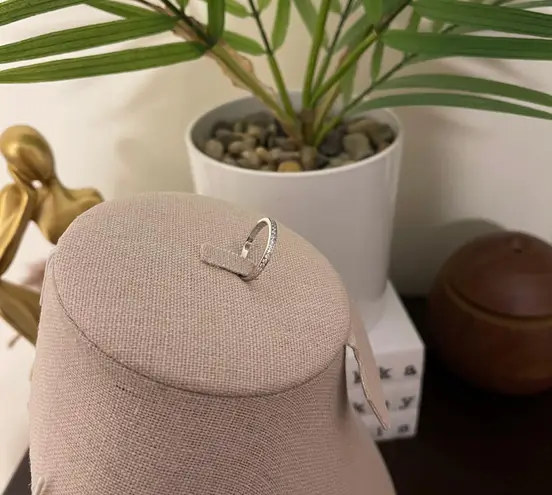 Sterling Silver SIZE 8 925 Stackable Dazzling Cubic Zirconia Ring