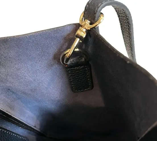 TMRW Studio Navy Mini Pebbled Leather Tote