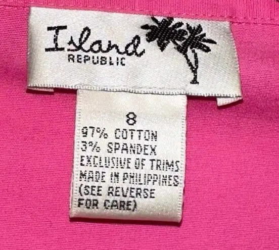 Island Republic Black & White Dress with Pink Jacket Size 8