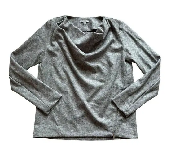 COS gray wool long sleeve cowlneck top size 4