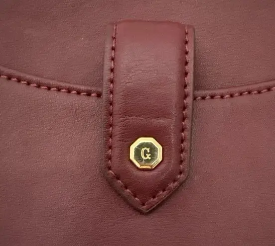 Vintage Gili Got It Love It Leather Cranberry Crossbody Purse Original Box Red