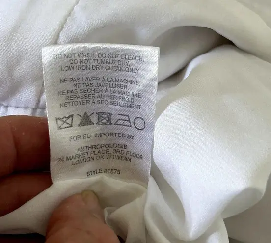 Hutch Seersucker Jumpsuit Wide Leg Beige White Pinstripe Savannah Size 0 ($280)