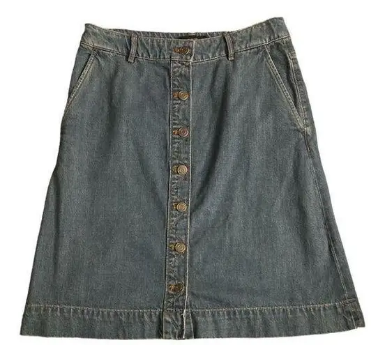 Banana Republic  Denim Button Down Skirt Size 4