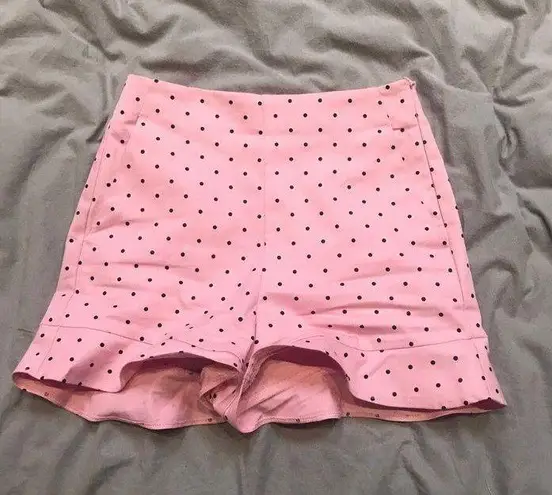 ZARA Pink Polka Dot Shorts