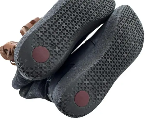 Camper Twins Wool and Leather Boot Black and Gray Size 37 US 7