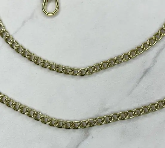 Gold Tone Skinny Chain Link Handbag Strap Replacement Crossbody ✨