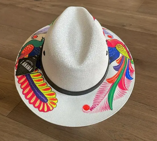 Artisanal Mexican Sombreros Hand Painted Fedora Floral Sombrero Panama Bohemian