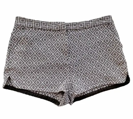 YA Los Angeles Brown & White Woven Short Shorts ~ Women's Size LARGE