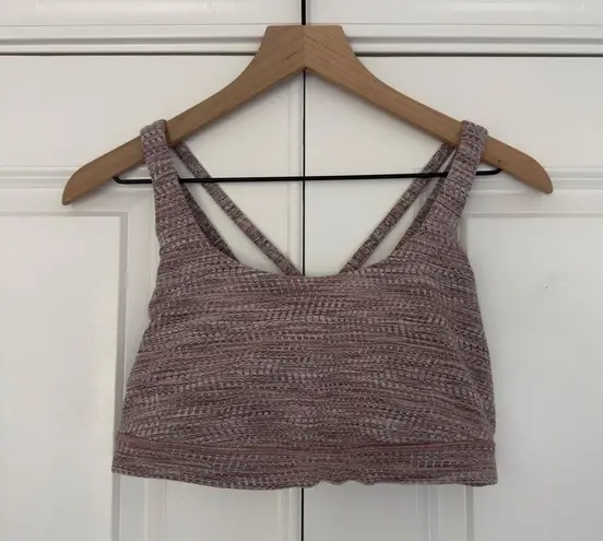 Lululemon  Energy Bra in Arrow Jacquard Antique Bark Copper Coil sports Strappy