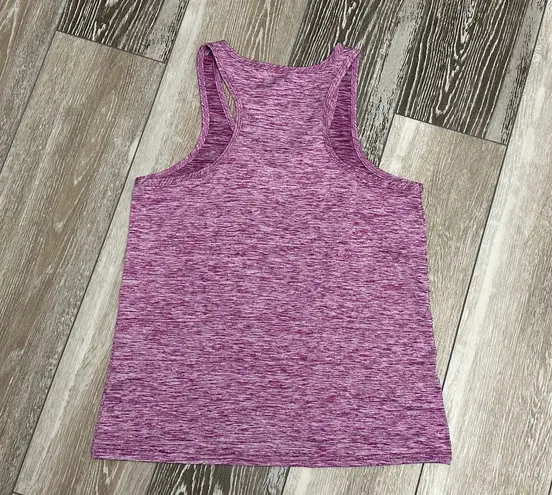 NWOT Real Essentials Sz M Racerback Tank Top Dry Fit Space Dye Purple Size M