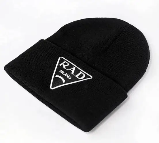 NWT RAD logo beanie Black