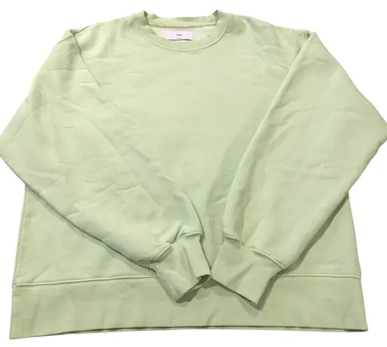 Tna Aritzia Cozy Fleece Perfect Crewneck Sweatshirt Lime Green Size 2 Oversized