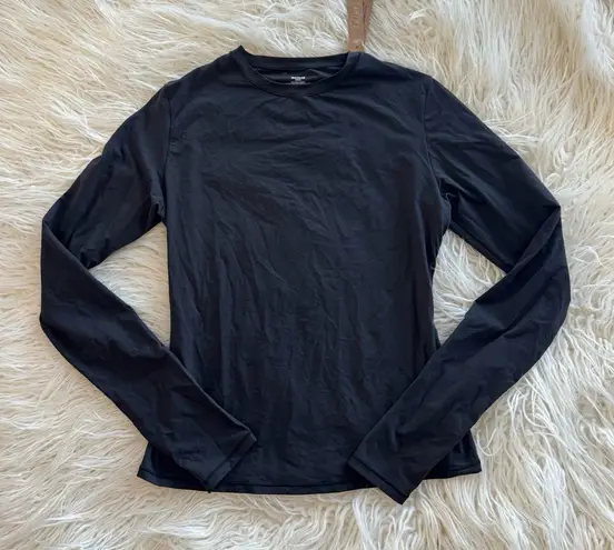 SKIMS Fits Everybody Long Sleeve T-Shirt Onyx Size Medium