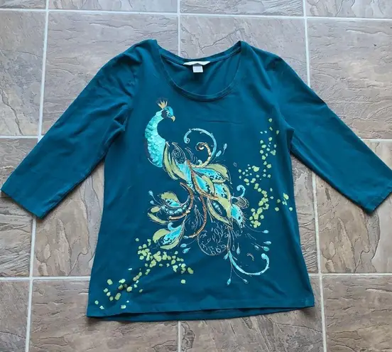 Christopher & Banks peacock top