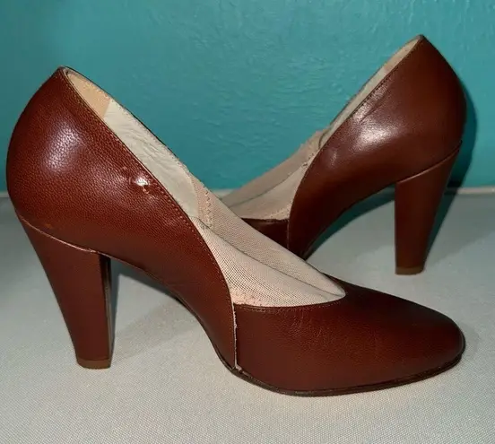 LaDuca 1869 Dance Ballroom Character shoes heels Sz 32.5 Brown