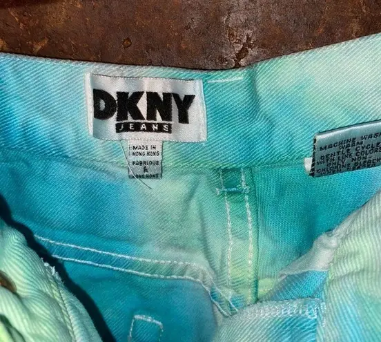 DKNY  Custom Tie Dye Denim Jean Shorts Size 10