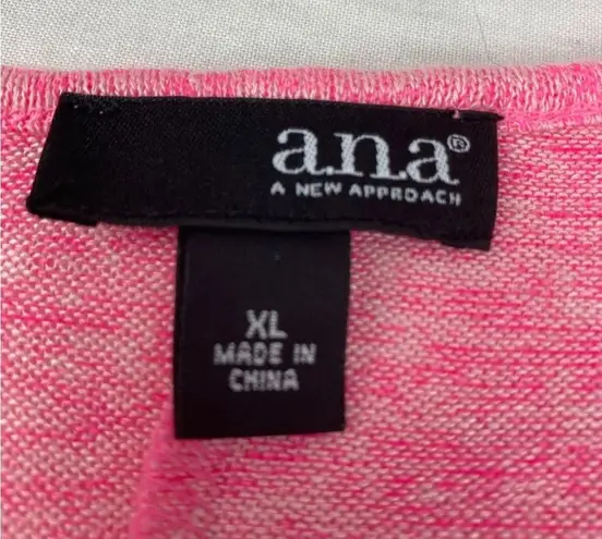 a.n.a  Pink Barbie Core Side Slanted Sweater Size XL