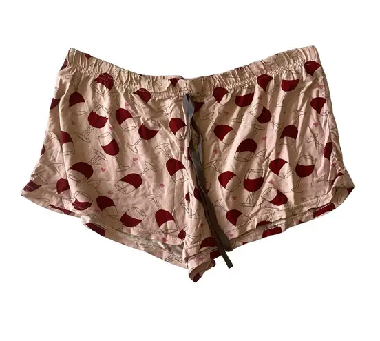 Fleece Loungewear Shorts Pink