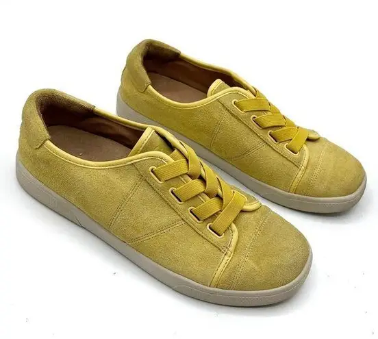Vionic Jean Suede Slip On Comfort Sneaker Shoes Womens Size 6 Buttercup Yellow