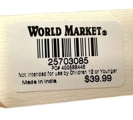 World Market | NWT | S/M Floral Embroidered Soft White Flowy Muslin Like Blouse