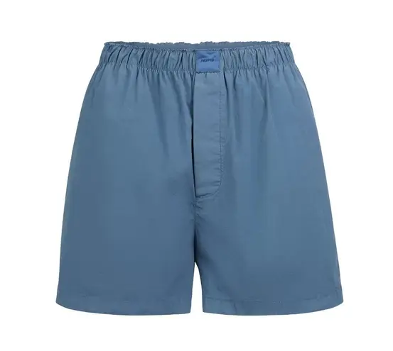 SKIMS Cotton Poplin Boxer in Harbor, Size Small