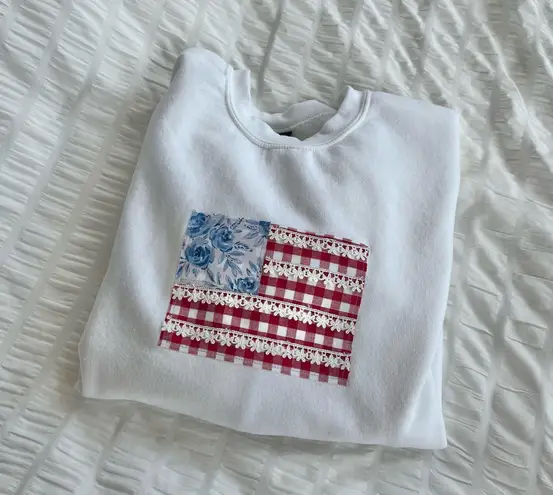 usa flag crewneck White Size M