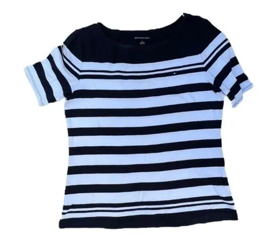 Tommy Hilfiger  Womens Size M Short‎ Sleeve Striped Cotton T-Shirt​​