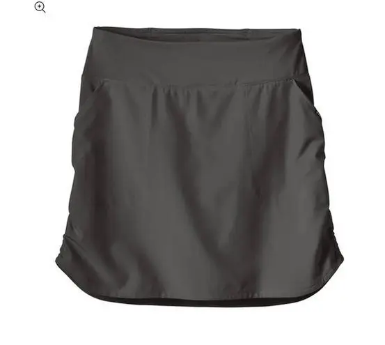 Patagonia  Charcoal Gray Tech Fishing Skort Athletic with ability to Ruche sides