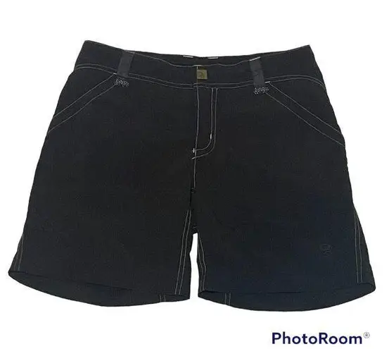 Mountain Hardwear  Size 4 Women Black Mid Rise Nylon w/Pockets Shorts.