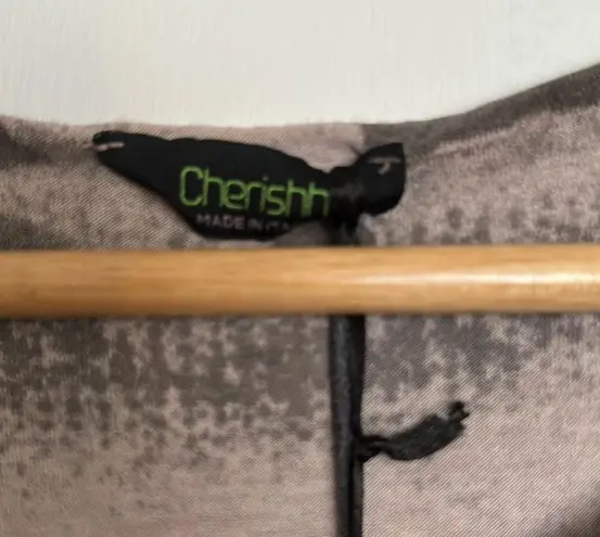 Cherishh Made Italy Top Brown and Pink tones made with Angora and Silk blends. Size M