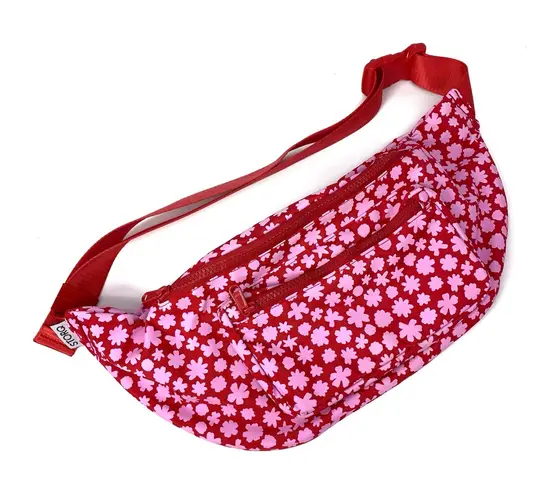 STORQ Quick Change Fanny Pack Cherry Chamomiles Pink Red