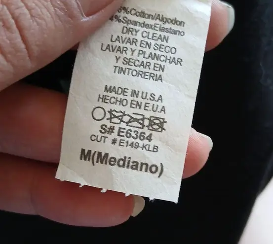 Event womens black floral cotton skirt size medium